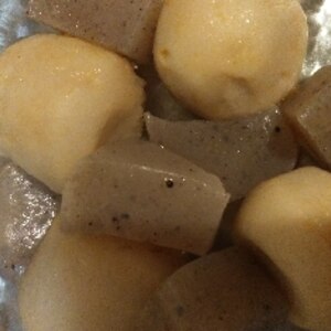 冷凍里芋で！里芋と蒟蒻の煮物